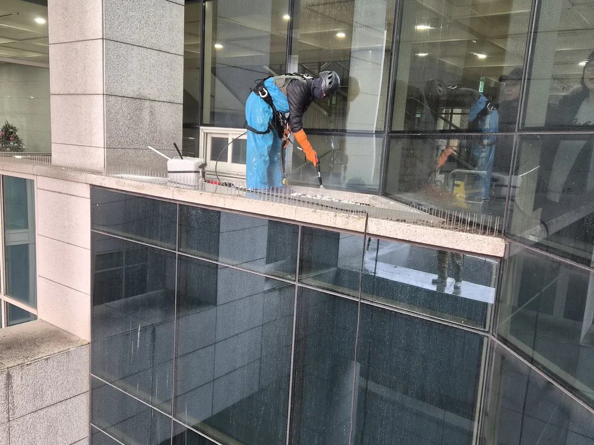 과천시 갈현동 건물 복도·대기 동선 야간 위생청소 사례 - 행진크린
